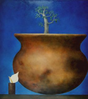 s12, oil on linen, 44" x 40" (112 x 102 cm), 2001