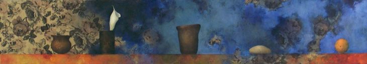 s66, oil on fabric, 12" x 68" (30 x 173 cm), 2004